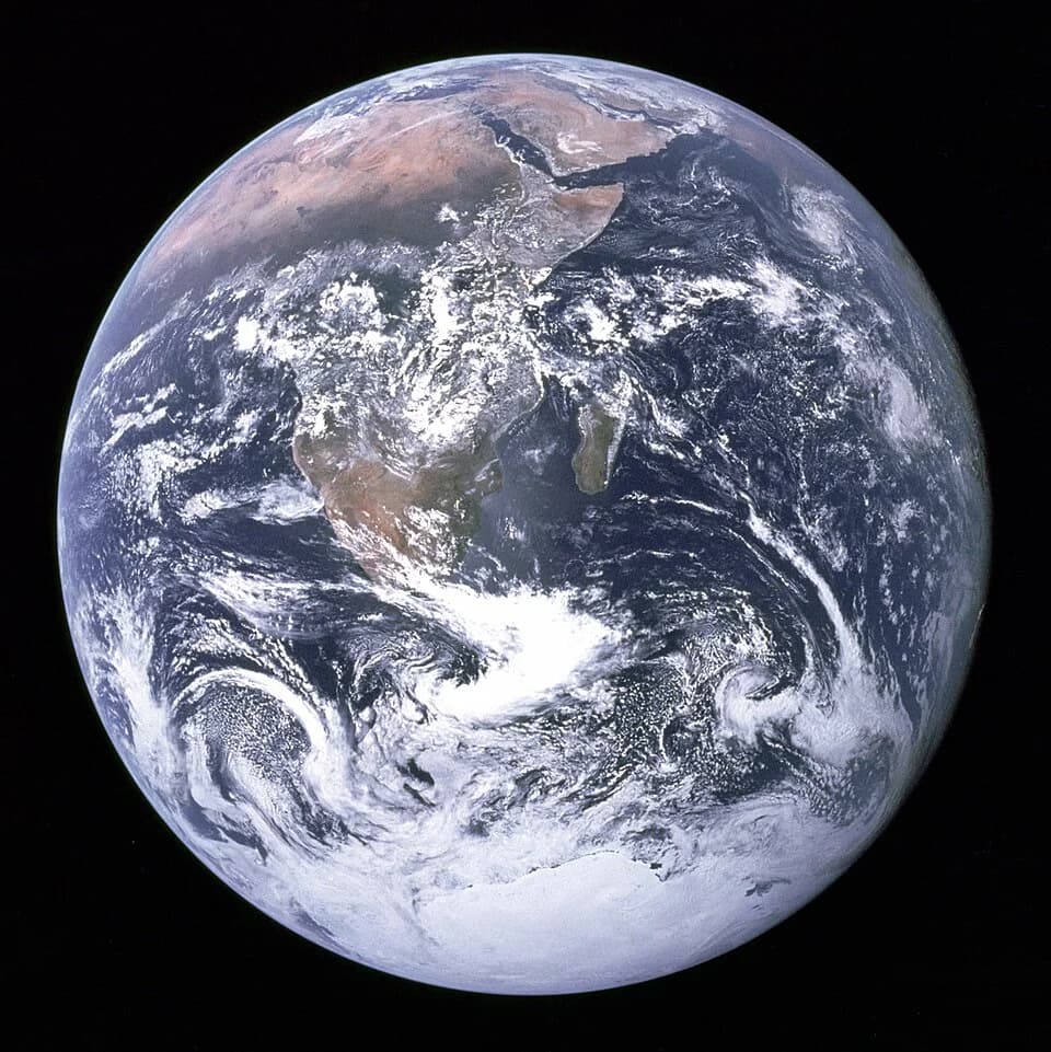 Earth viewed from space - NASA Blue Marble photograph (Apollo 17)